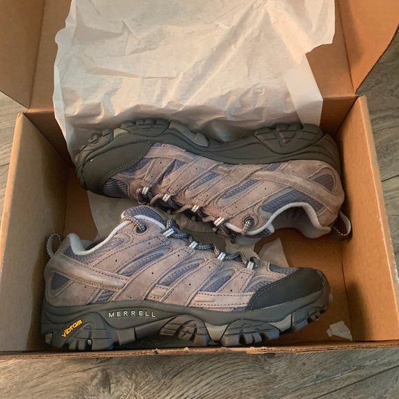 NEW MERRELL WOMEN'S MOAB 2 VENT LEATHER HIKING SHOES SMOKE (J06014) 9.5 - Picture 2 of 14